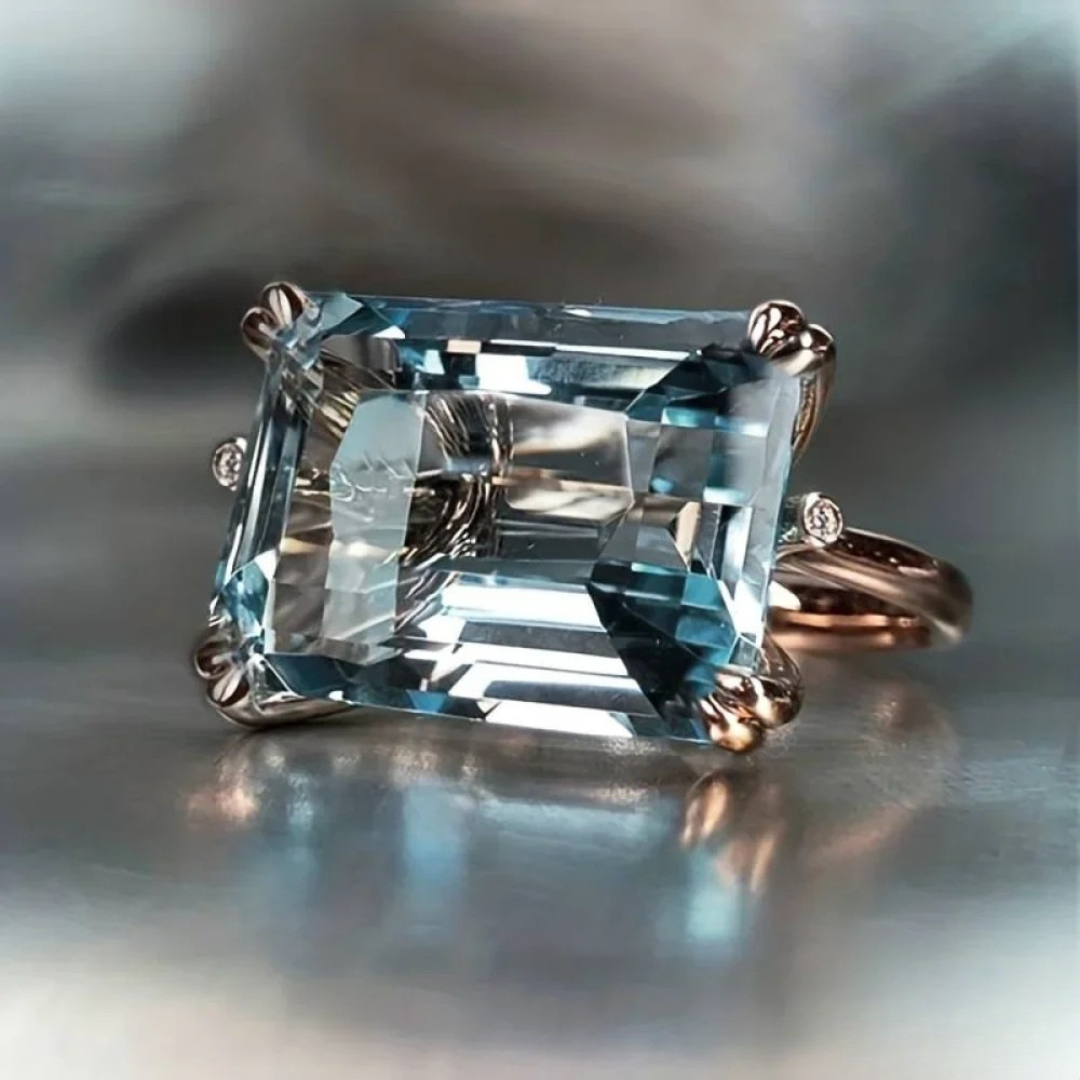 アンティークブルー zircon リング