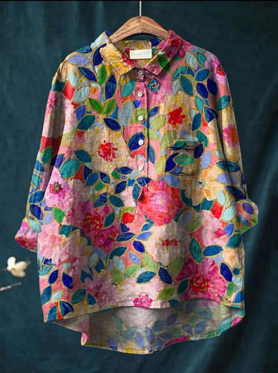 エリーゼ™ | クラシックな花柄シャツドレス