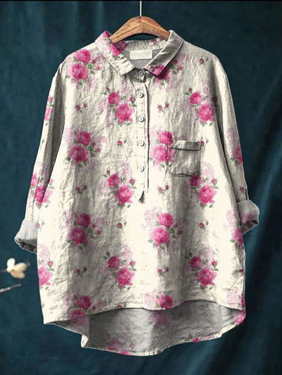エリーゼ™ | クラシックな花柄シャツドレス