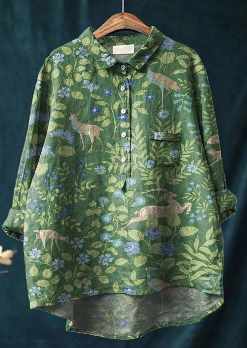エリーゼ™ | クラシックな花柄シャツドレス