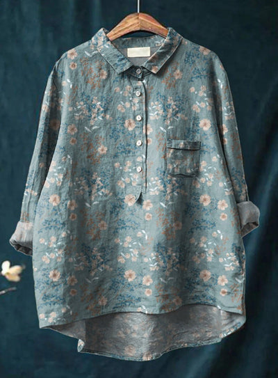 エリーゼ™ | クラシックな花柄シャツドレス