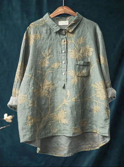 エリーゼ™ | クラシックな花柄シャツドレス